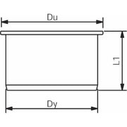 40 mm Prop afløb hvid PP Wavin
