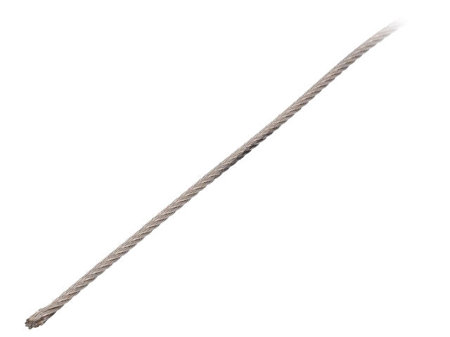 Stålwire - Ø2mm, 7x7 A4 rustfri stål (50m)