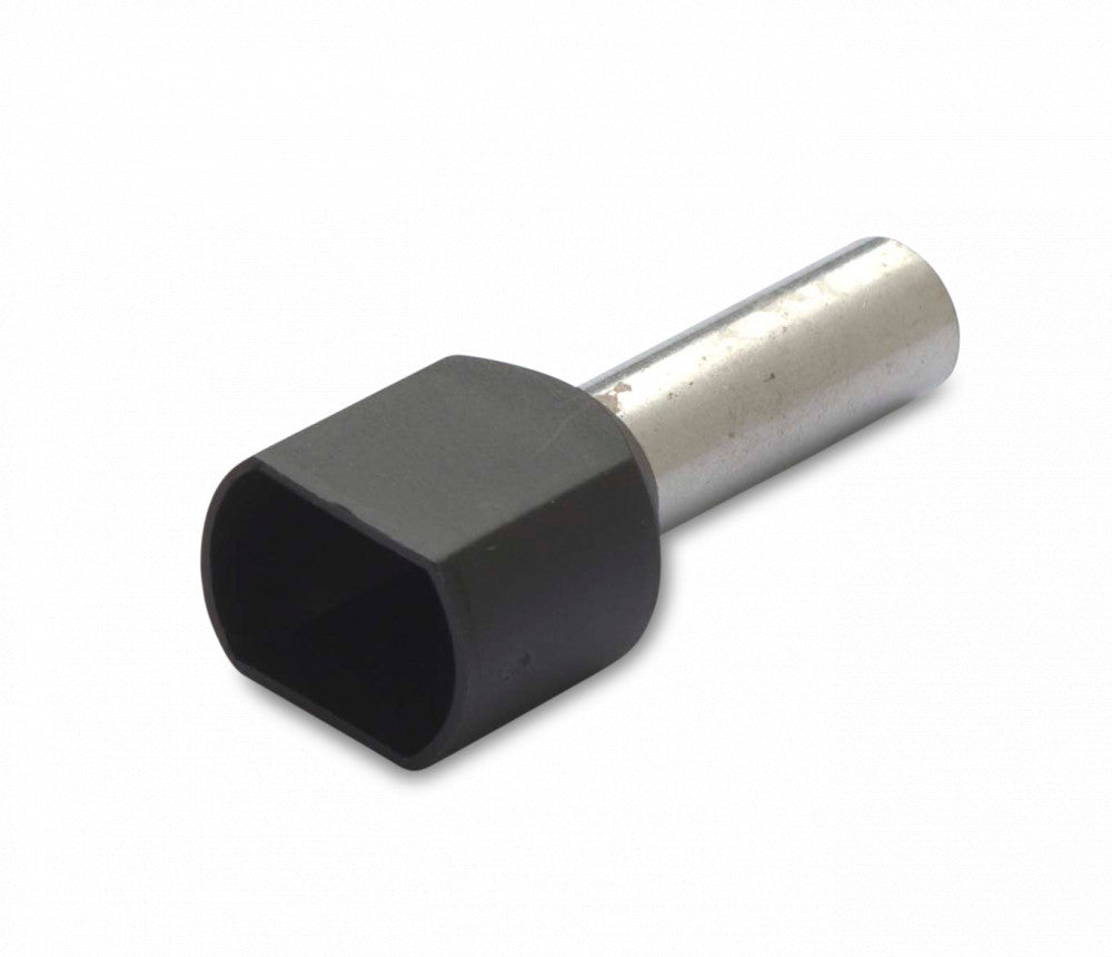 Isoleret ledningsende-tylle - 6mm² 14mm, Sort (25 stk.)