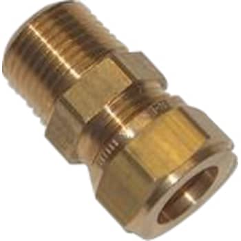 6 mm x 1/4" Kompression overgangsnippel Til kobberrør.