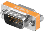 Null modem mellemled - SUBD9 han til SUBD9 hun