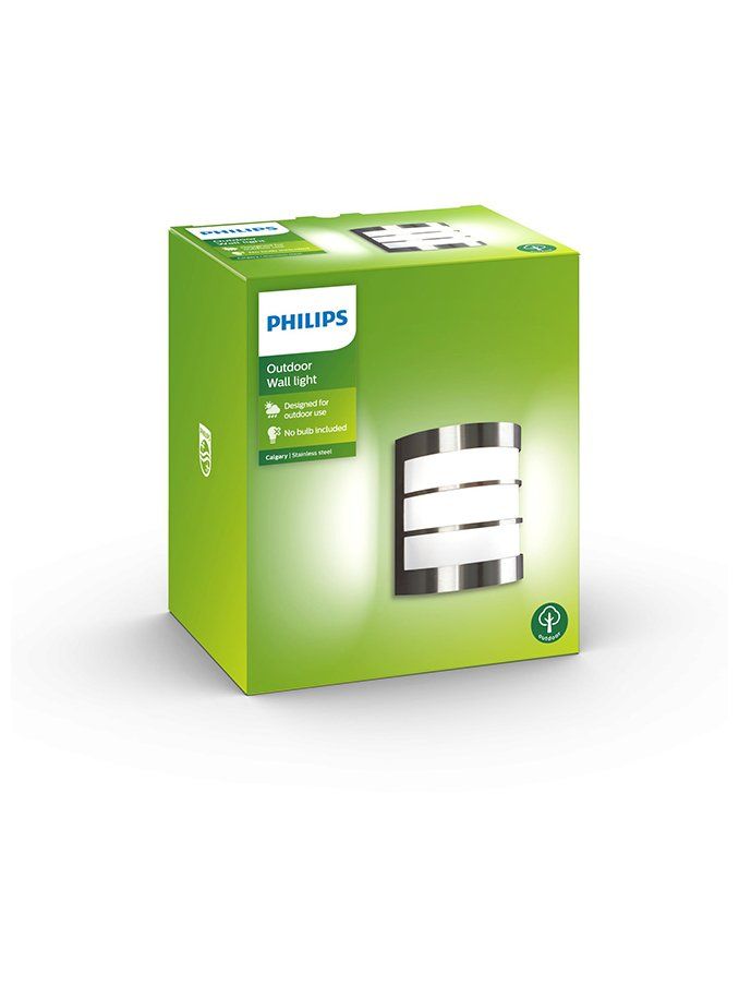 Calgary wall lantern inox 1x60W 230V