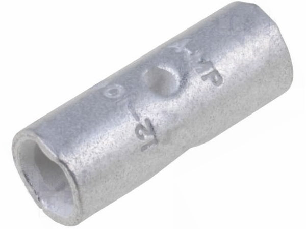 Krimp samlemuffe - Uisoleret, fortinnet, 0,3-1,4mm² (1 stk.)