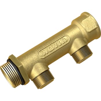 3/4" fordelerrør 2 afgange 1/2" Centerafstand¨50