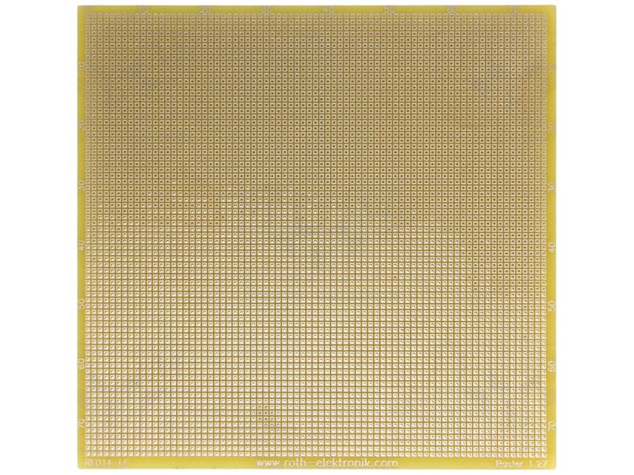 Hulprint - 99x100mm, enkeltsidet, 1-huls øer, 1,27mm