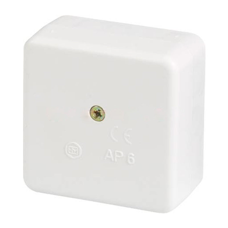 Forgreningsdåse AP6 60x60 mm - HVID