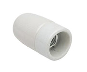 Porcelænsfatning E14 glaseret