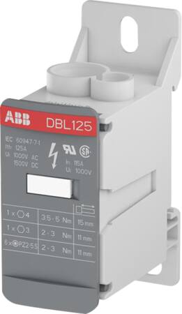 ABB DISTRIBUTIONSBLOK TYPE DBL 125A