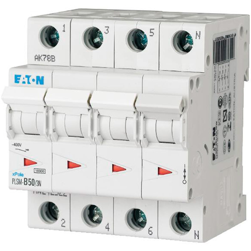 Automatsikring 3P+N 20A C 6kA (Moeller/Eaton)