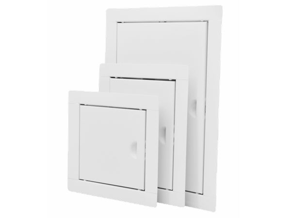 Inspektionslem - 150x200mm, Galv. metal, Hvid