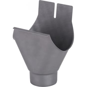 VMZINC ekspansionstudstkt. halvrund rende, ZINC NATUR 280/76 mm