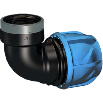 +GF+ iJOINT 40 mm x 1.1/2" vinkel 90° med muffe, PP, PN16