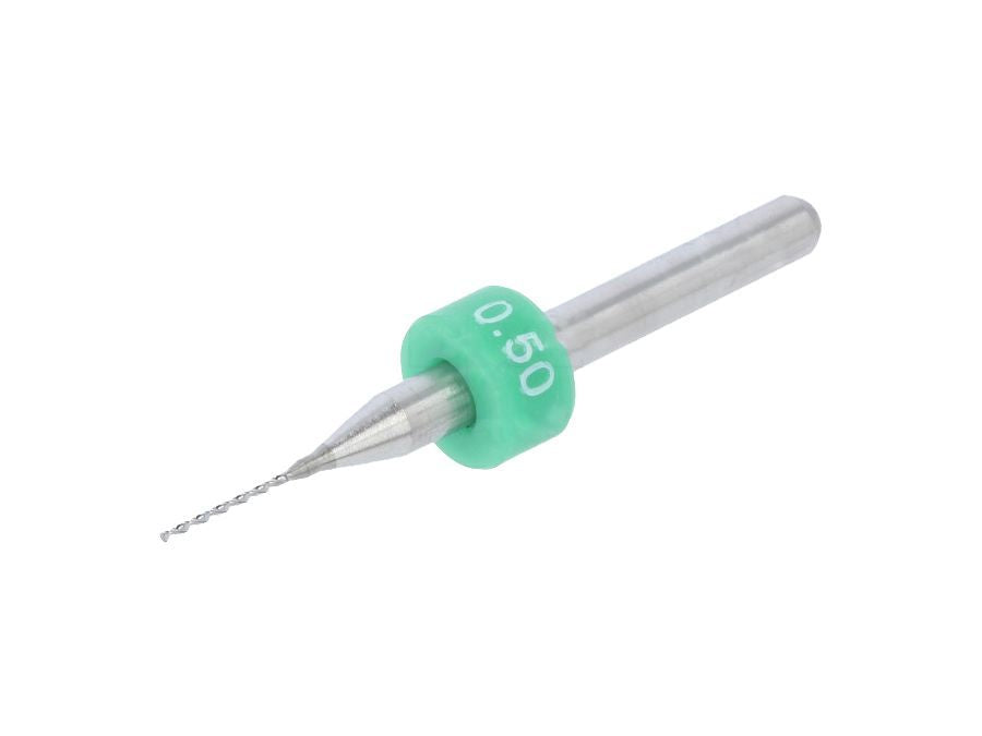 Mini hårdmetalbor - Ø0,5mm (1/8" skaft), kulstofstål