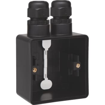 UNDERLAG 1-MODUL, 2X M20, IP55, SORT