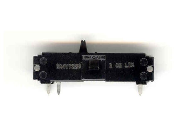 Skydepotmeter - 10kOhm lin. mono (længde: 52mm)