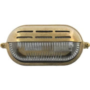 Andromeda 46 Oval skotlampe halvafskærmet støbt messing IP64