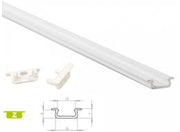 Alu. LED profil - Type Z, Hvidlakeret (1m)