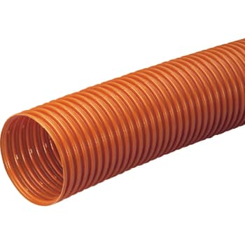 Wavin 126/113 mm PVC-drænrør med 1,5 x 5 mm slids, 50 m, brun