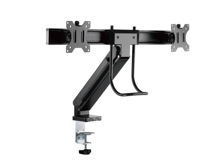 Dual monitor bordbeslag  17-27" Sort