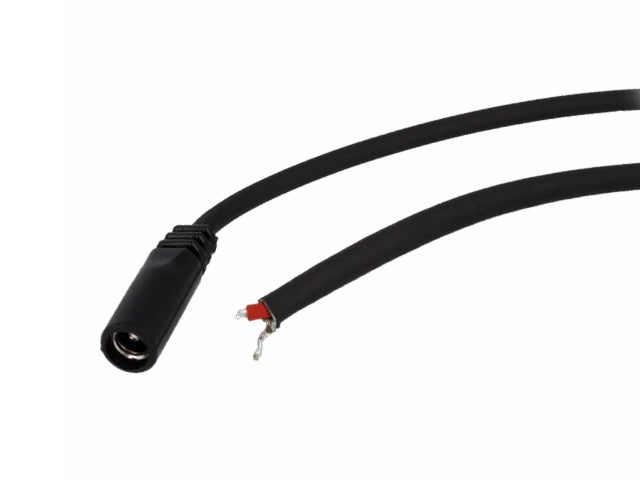 DC kabel - 5,5x2,5mm DC hun til løs ende, 1mm² Sort (1,5m)