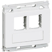 Opus 66 Dataudtag Lige For 2XRJ45 Hvid