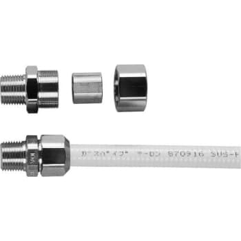 20 mm Union-nippel rustfri gasrør 3/4"