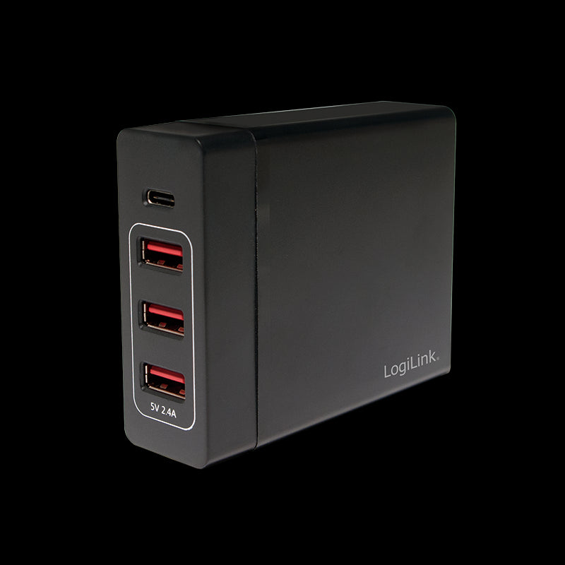 USB bordoplader - 3xUSB-A, 1xUSB-C, 72W