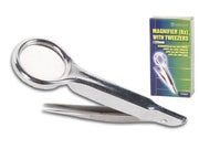 Lup - Forstørrelsesglas m. 6x dioptri, med pincet