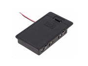 Batteriholder til 6xAA batteri, Lukket m. ledning