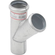 50 x 50 mm x 45° Grenrør rustfri AISI304/EN1.4301 BLÜCHER