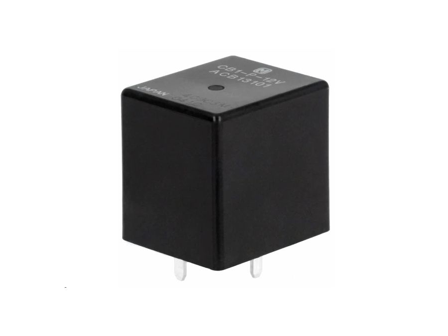 Autorelæ - 12VDC / 40A, printben, 1 x skifte (SPDT)