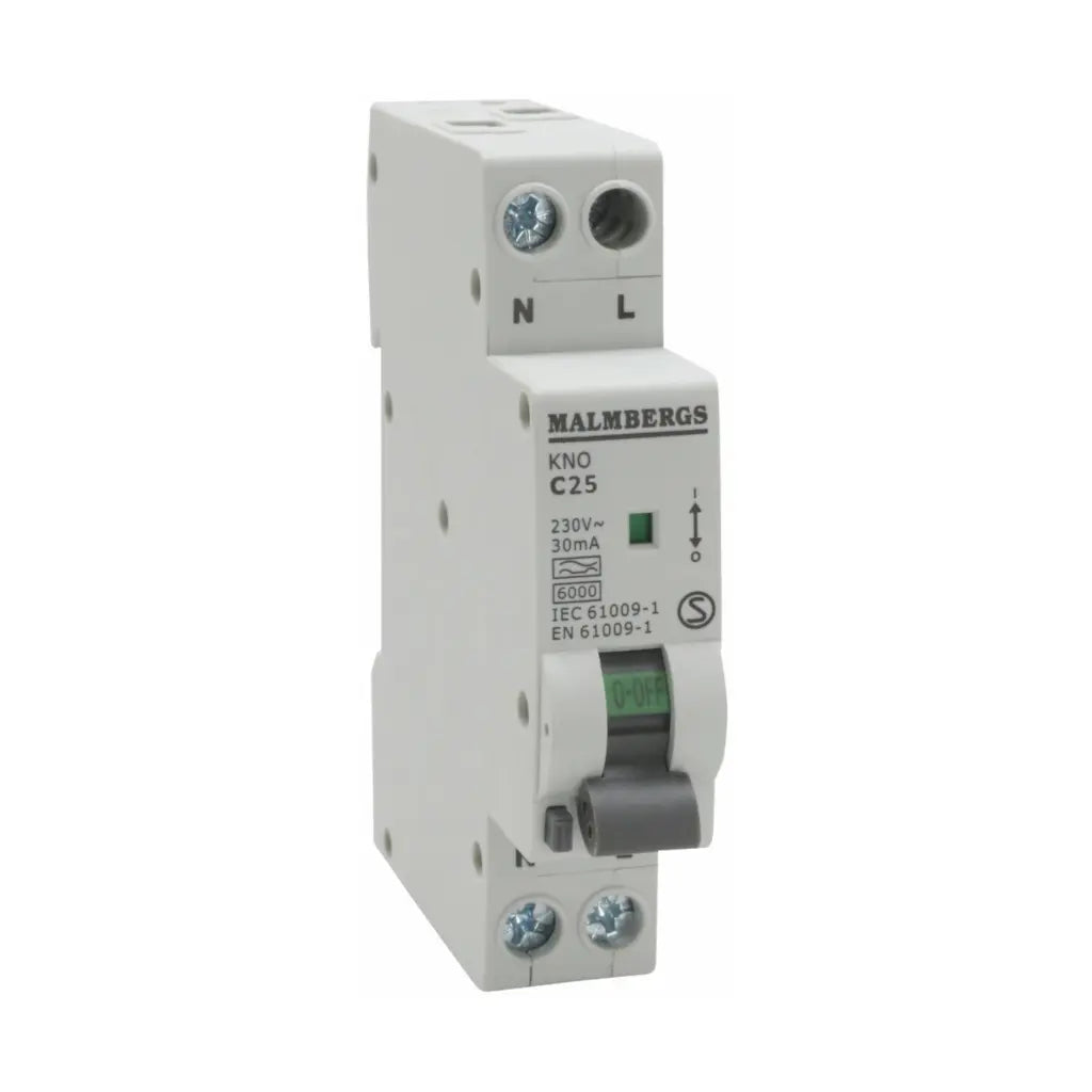 KOMBIRELÆ, 1P+N, 1 MODUL, 25A