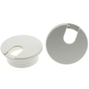 Bord-kabelgennemføringsflange - Grå plast, Ø35mm (2-delt)