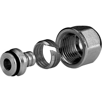 15 mm x 1/2" Koblingssæt til pex i messing med TEA belægning