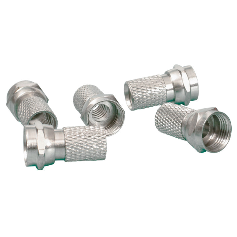 F - Connector for 6,8mm ant. kabel pr. stk.