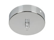 Loftbaldakin - Krom metal (inkl. klar ledningsholder)