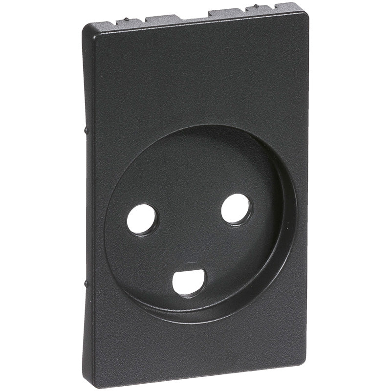 Fuga Afdækning for stikkontakt 1½ modul koksgrå