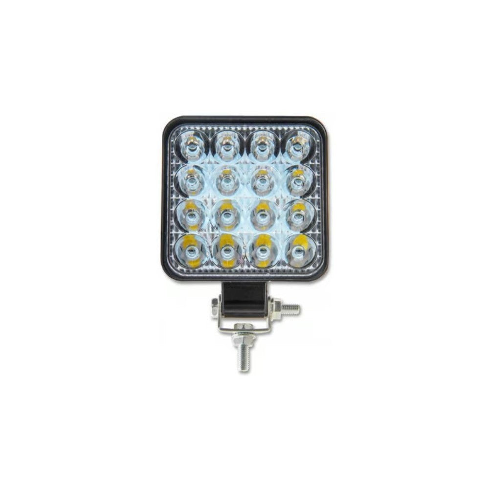 48W LED arbejdslampe - til bil, lastbil, traktor, trailer, udrykningskøretøjer - kold hvid - 12V/24V - erstatter 300W - 6240lm - IP67
