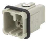 HDC HD Rektangulær multistik - 8pol han, 10A/50V (21x21mm)