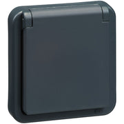 LK Opus 74 stikkontakt med jord - antracit