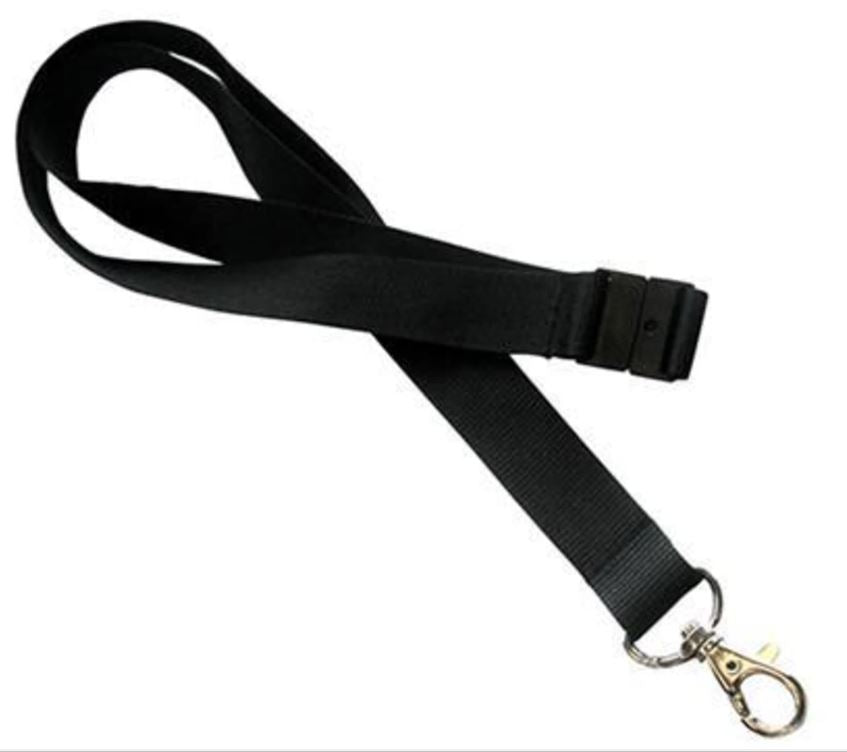 NØGLESNOR, SORT MED KROG + SPÆNDE