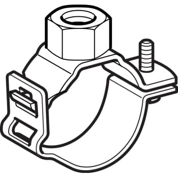 50 mm Rørbærer med 1/2" muffe sort PEH Geberit