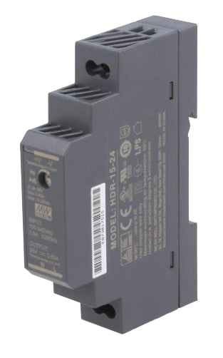 DIN-skinne strømforsyning - 24VDC / 15W (0,63A)