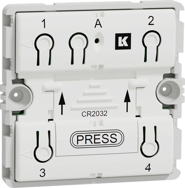 LK FUGA Wiser trådløs batteritryk 4 slutte uden afdækning