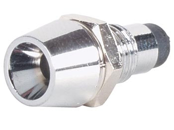 Monteringsholder til 3mm LED - Krom, Konkav reflektor