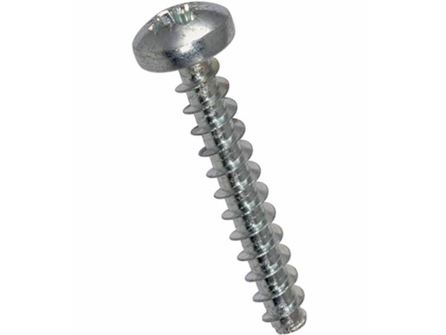 Skrue til plast - 5x16mm, PZ2, Stål (25 stk.)