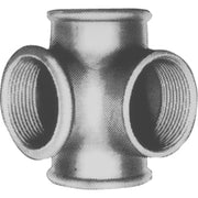 1/2" Galvaniseret tee m/sideudløb