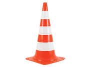 Trafikkegle - 75cm, Rød/hvid