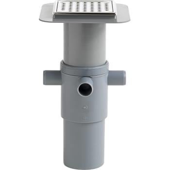 Wavin 110 x 50 mm gulvafløbsbrønd med top, komplet