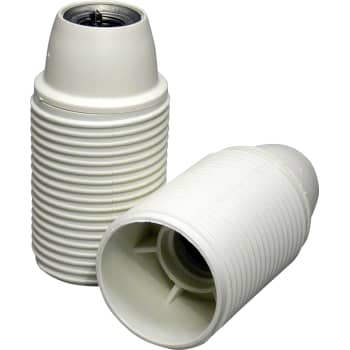 Kronefatning E14 hvid uden omløber